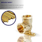 HEMOS 1/2" BRASS CHROME WALL PLATE ELBOW WITH BRACKET PIPE CONNECTOR (FF)