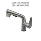 HEMOS BATHROOM FAUCET SUS304 PULL OUT MIXER PILLAR BASIN TAP KAPALA PAIP TANDAS (SILVER) HM-19035-MS