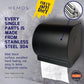 HEMOS BATHROOM FITTING SUS 304 TOILET PAPER ROLL HOLDER WITH COVER KOTAK TISU HMBF-89917-MS,MB