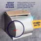 HEMOS BATHROOM FITTING SUS 304 TOILET PAPER ROLL HOLDER WITH COVER KOTAK TISU HMBF-89917-MS,MB