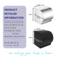 HEMOS BATHROOM FITTING SUS 304 TOILET PAPER ROLL HOLDER WITH COVER KOTAK TISU HMBF-89917-MS,MB