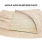 MOCHA 24CM X 24CM GLASS SHELF M312