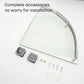 MOCHA 24CM X 24CM GLASS SHELF M312