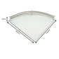 MOCHA 24CM X 24CM GLASS SHELF M312
