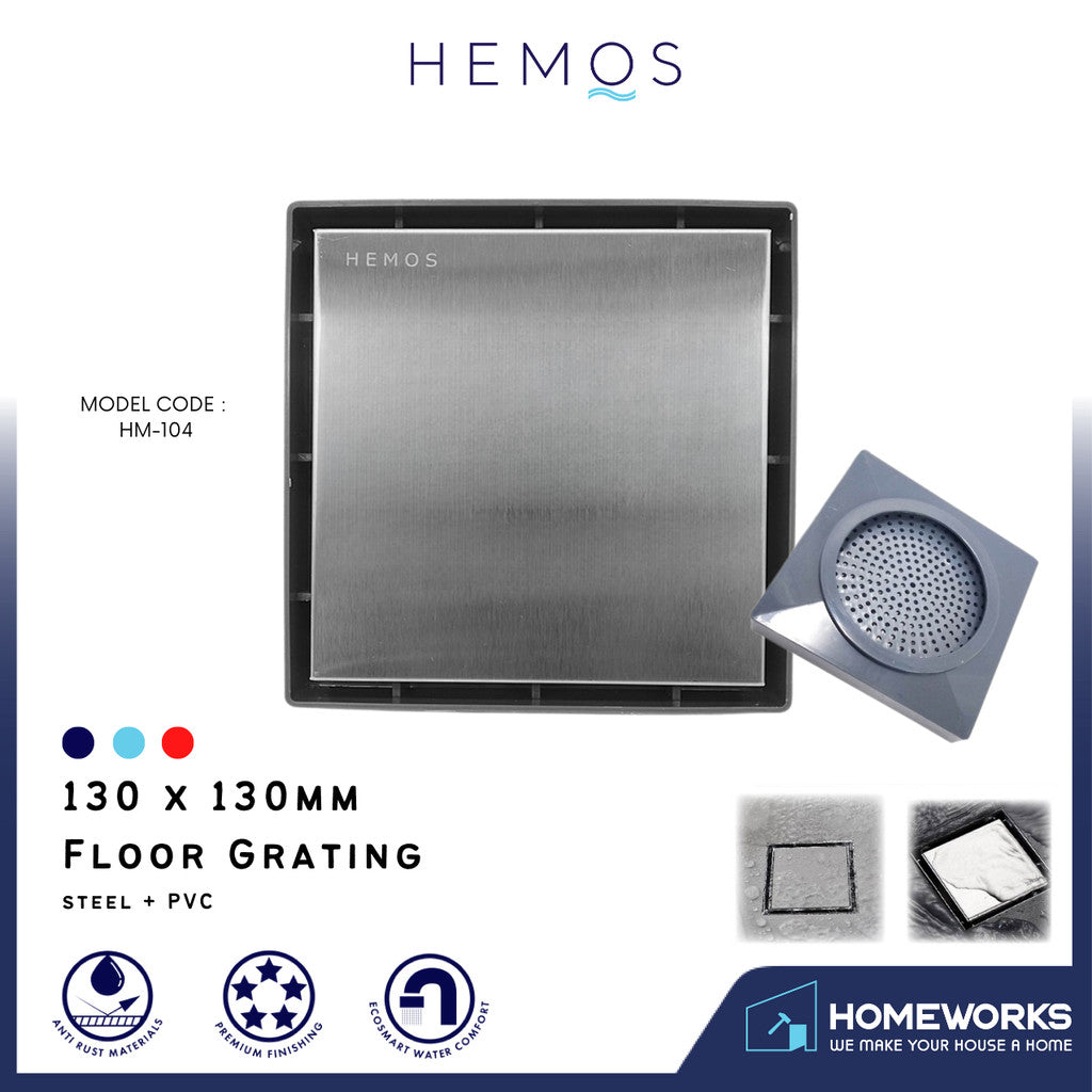 HEMOS INVISIBLE STEEL MOSAIC TILE FLOOR TRAP GRATING HM-104