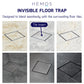 HEMOS INVISIBLE STEEL MOSAIC TILE FLOOR TRAP GRATING HM-104