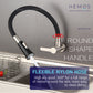 HEMOS KITCHEN FAUCET FLEXIBLE BLACK SILICONE RUBBER HOSE 304 STEEL WALL SINK TAP HM-3302F