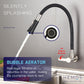 HEMOS KITCHEN FAUCET FLEXIBLE BLACK SILICONE RUBBER HOSE 304 STEEL WALL SINK TAP HM-3302F