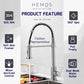 HEMOS KITCHEN FAUCET STEEL PULL OUT MIXER HOT COLD PILLAR SINK TAP HM-19004