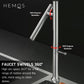 HEMOS KITCHEN FAUCET SUS304 STAINLESS STEEL 360° SWIVEL FOLDING MIXER PILLAR SINK TAP HM-19097-MS