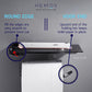 HEMOS BATHROOM FITTING ALUMINIUM TOILET PAPER ROLL PHONE HOLDER PEMEGANG TISU HM-89107 (MATTE BLACK)