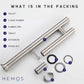HEMOS KITCHEN FAUCET SUS304 STAINLESS STEEL 360° SWIVEL FOLDING MIXER PILLAR SINK TAP HM-19097-MS