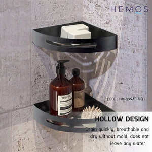 HEMOS BATHROOM FAUCET STAINLESS STEEL SUS 304 CORNER BASKET HM-89943 (MATT BLACK,SILVER,GREY)