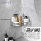 HEMOS BATHROOM FAUCET STAINLESS STEEL SUS 304 CORNER BASKET HM-89943 (MATT BLACK,SILVER,GREY)