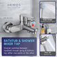 HEMOS STEEL MIXER BASIN TAP MIXER EXPOSED BATH SHOWER WITH TAP 3 MODE SHOWER SET HM-12SERIES