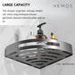 HEMOS BATHROOM FAUCET STAINLESS STEEL SUS 304 CORNER BASKET HM-89943 (MATT BLACK,SILVER,GREY)