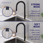HEMOS KITCHEN FAUCET STEEL PULL OUT HOT COLD WATER MIXER PILLAR SINK TAP HM-19020