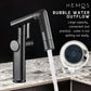 HEMOS BATHROOM BRASS 360° SWIVEL FOLDING 5 FUNCTION WATER MODE MIXER BASIN TAP MATT GREY HM-19098-MG