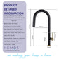 HEMOS KITCHEN FAUCET STEEL PULL OUT HOT COLD WATER MIXER PILLAR SINK TAP HM-19020