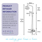 HEMOS STEEL MIXER BASIN TAP MIXER EXPOSED BATH SHOWER WITH TAP 3 MODE SHOWER SET HM-12SERIES