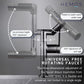 HEMOS BATHROOM BRASS 360° SWIVEL FOLDING 5 FUNCTION WATER MODE MIXER BASIN TAP MATT GREY HM-19098-MG