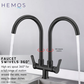 HEMOS KITCHEN FAUCET STAINLESS STEEL SUS 304 PILLAR WALL SINK TAP KEPALA PAIP DAPUR 37SERIES