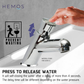HEMOS BRASS AUTO SELF CLOSING TIME DELAY PILLAR WALL BASIN TAP AUTO TUTUP KEPALA PAIP AIR
