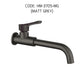 HEMOS BATHROOM FAUCET SUS304 STAINLESS STEEL WALL LONG BIBTAP EXTRA 360° ROTATABLE BIB TAP HM-3705