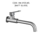 HEMOS BATHROOM FAUCET SUS304 STAINLESS STEEL WALL LONG BIBTAP EXTRA 360° ROTATABLE BIB TAP HM-3705