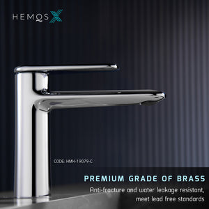 HEMOS BATHROOM FAUCET BRASS MIXER HOT COLD PILLAR BASIN TAP KEPALA PAIR BILIK AIR HMX-19079,19080