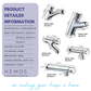 HEMOS BRASS AUTO SELF CLOSING TIME DELAY PILLAR WALL BASIN TAP AUTO TUTUP KEPALA PAIP AIR