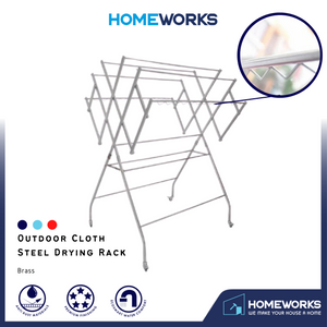 STAINLESS STEEL FREE STANDING FOLDABLE CLOTHES DRYING RACK CT-503