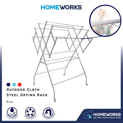 STAINLESS STEEL FREE STANDING FOLDABLE CLOTHES DRYING RACK CT-503