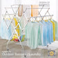 STAINLESS STEEL FREE STANDING FOLDABLE CLOTHES DRYING RACK CT-503