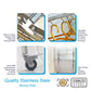 STAINLESS STEEL FREE STANDING FOLDABLE CLOTHES DRYING RACK CT-503