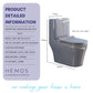 HEMOS BATHROOM CERAMIC ONE PIECE TOILET BOWL POWERFUL&QUIET DUAL FLUSH JAMBAN BILIK AIR HM-705-250-W