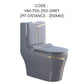 HEMOS BATHROOM CERAMIC ONE PIECE TOILET BOWL POWERFUL&QUIET DUAL FLUSH JAMBAN BILIK AIR HM-705-250-W