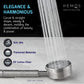 HEMOS BATHROOM FAUCET 304 STAINLESS STEEL 150CM SHOWER TUBE AND HAND SHOWER HM-1350, HM-1370-MS