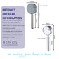 HEMOS BATHROOM FAUCET 304 STAINLESS STEEL 150CM SHOWER TUBE AND HAND SHOWER HM-1350, HM-1370-MS