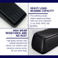 HEMOS STAINLESS STEEL HEAVY DUTY DOOR STOPPER FOR BOTTOM OF DOOR NON-SCRATCH & ANTI-SLIP HM-5909-MB