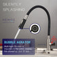 HEMOS KITCHEN FAUCET FLEXIBLE BLACK SILICONE RUBBER HOSE 304 STEEL PILLAR SINK TAP HM-3301F