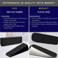 HEMOS STAINLESS STEEL HEAVY DUTY DOOR STOPPER FOR BOTTOM OF DOOR NON-SCRATCH & ANTI-SLIP HM-5909-MB