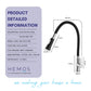 HEMOS KITCHEN FAUCET FLEXIBLE BLACK SILICONE RUBBER HOSE 304 STEEL PILLAR SINK TAP HM-3301F