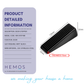 HEMOS STAINLESS STEEL HEAVY DUTY DOOR STOPPER FOR BOTTOM OF DOOR NON-SCRATCH & ANTI-SLIP HM-5909-MB