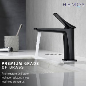 HEMOS BRASS MIXER PILLAR TAP AND TALL PILLAR TAP(MATT BLACK) HM-19012 (MATT BLACK,CHROME) HM-19011