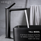 HEMOS BRASS MIXER PILLAR TAP AND TALL PILLAR TAP(MATT BLACK) HM-19012 (MATT BLACK,CHROME) HM-19011