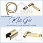 HEMOS 304 STAINLESS STEEL HIGH PRESSURE MATT GOLD HAND SPRAYER BIDET SETS WITH 120MM GOLD HOSE HM-1960-GD