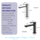 HEMOS BATHROOM FAUCET SUS 304 PILLAR BASIN COLD TAP KEPALA PAIP BILIK AIR HM-3703,3713