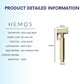 HEMOS 304 STAINLESS STEEL HIGH PRESSURE MATT GOLD HAND SPRAYER BIDET SETS WITH 120MM GOLD HOSE HM-1960-GD
