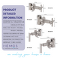 HEMOS 1/2 15MM & 3/4" 20MM BATHROOM FAUCET BRASS CHROME CONCEALED STOP VALVE COCK HM-40015,70015